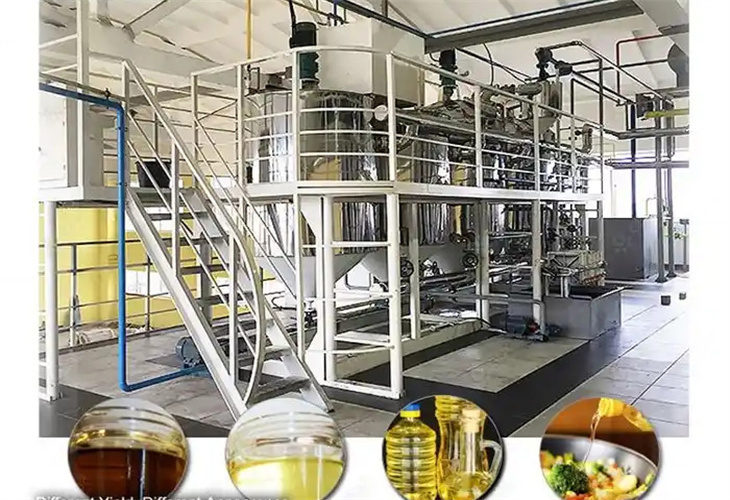 peanut oil refinery plant